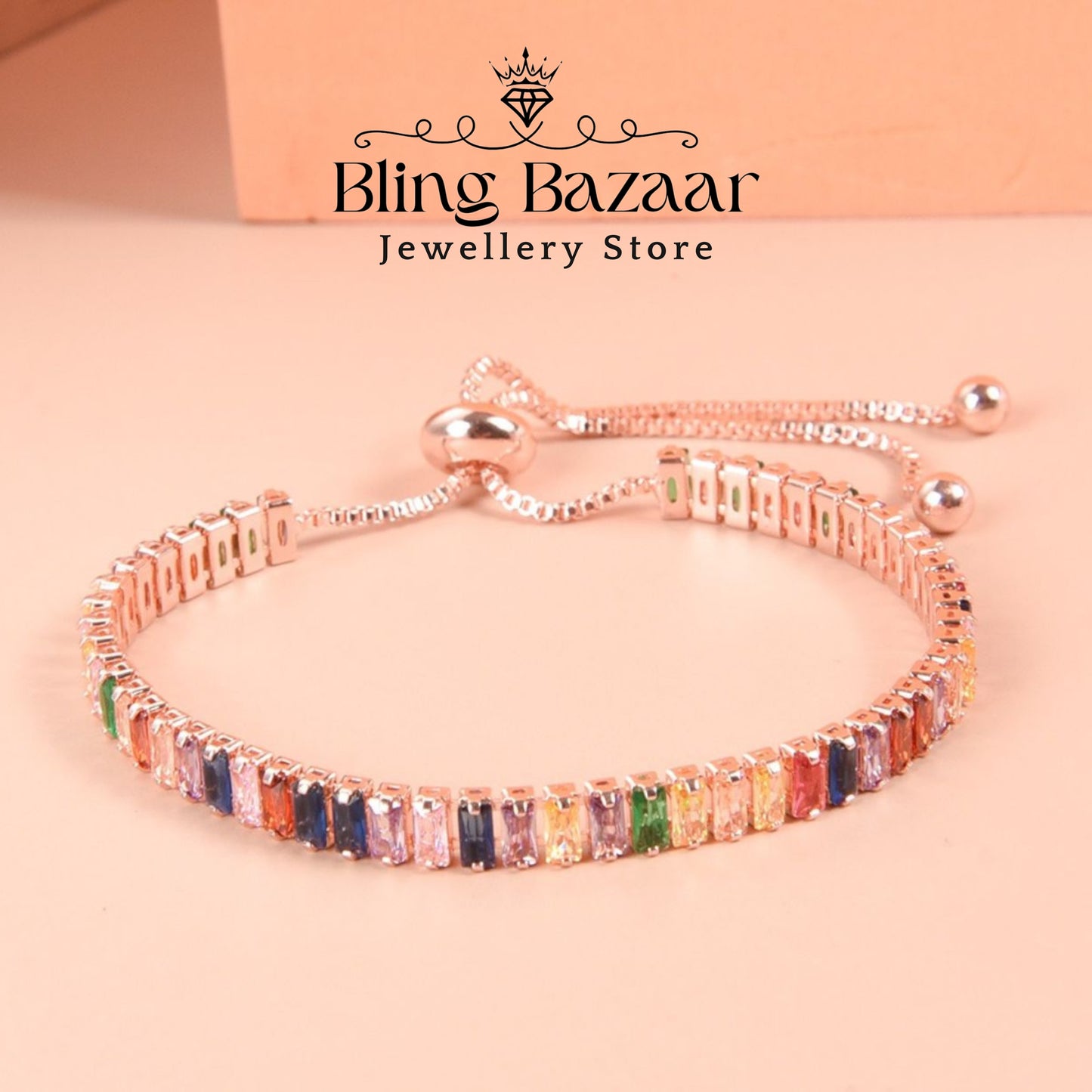 Aurora Gemstone Bracelet ( Adjustable )