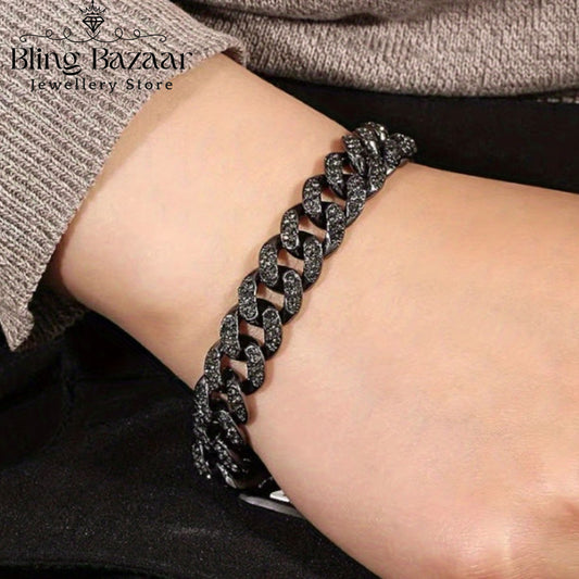 Black Ice Chain Bracelet