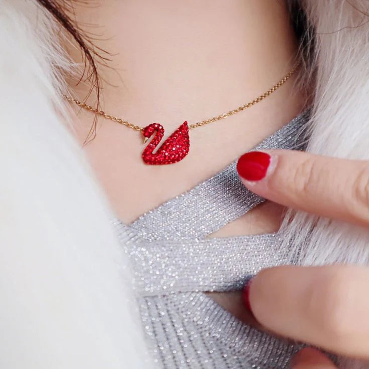 Red Swan Necklace