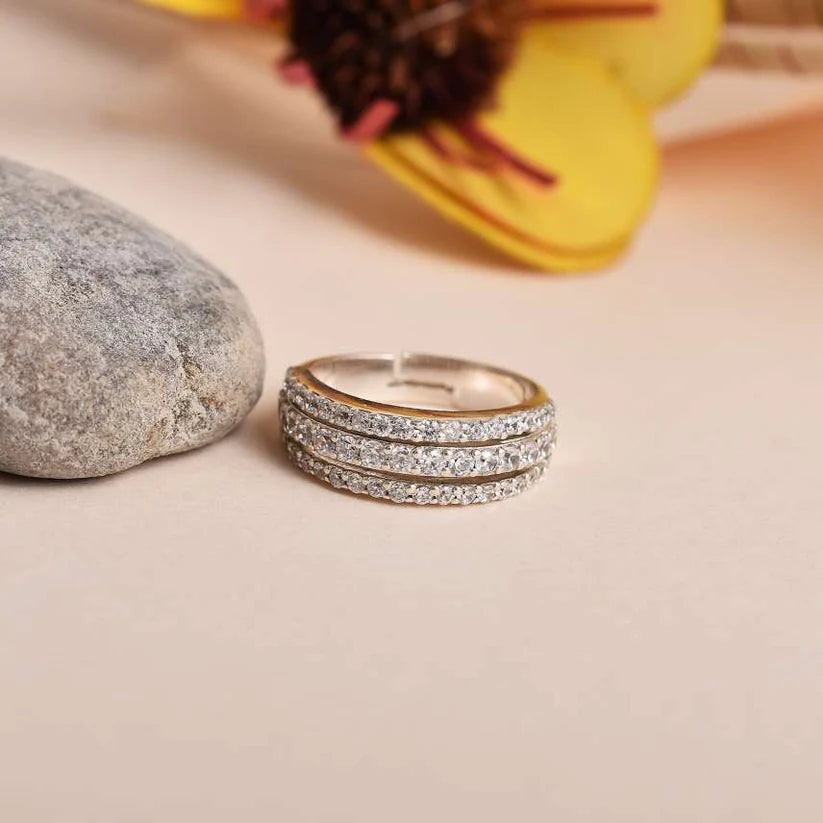 Three Layer Stone Ring